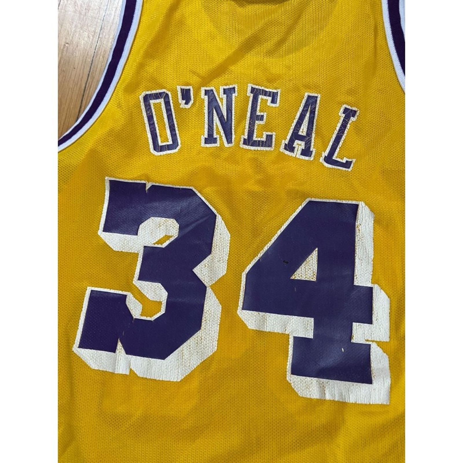 Champion Champion Shaquille O'Neal Lakers Jersey Men's Size 44 Size US L / EU 52-54 / 3 - 3 Thumbnail