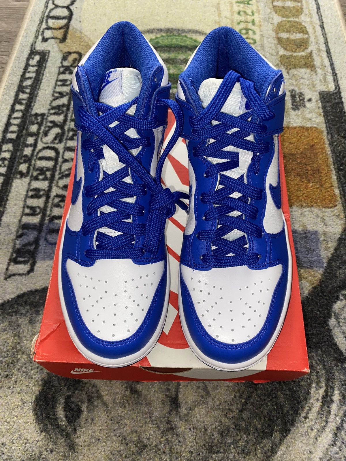 Nike Nike Dunk High Game Royal (5Y Grade School) Size US 6.5 / IT 36.5 - 3 Thumbnail