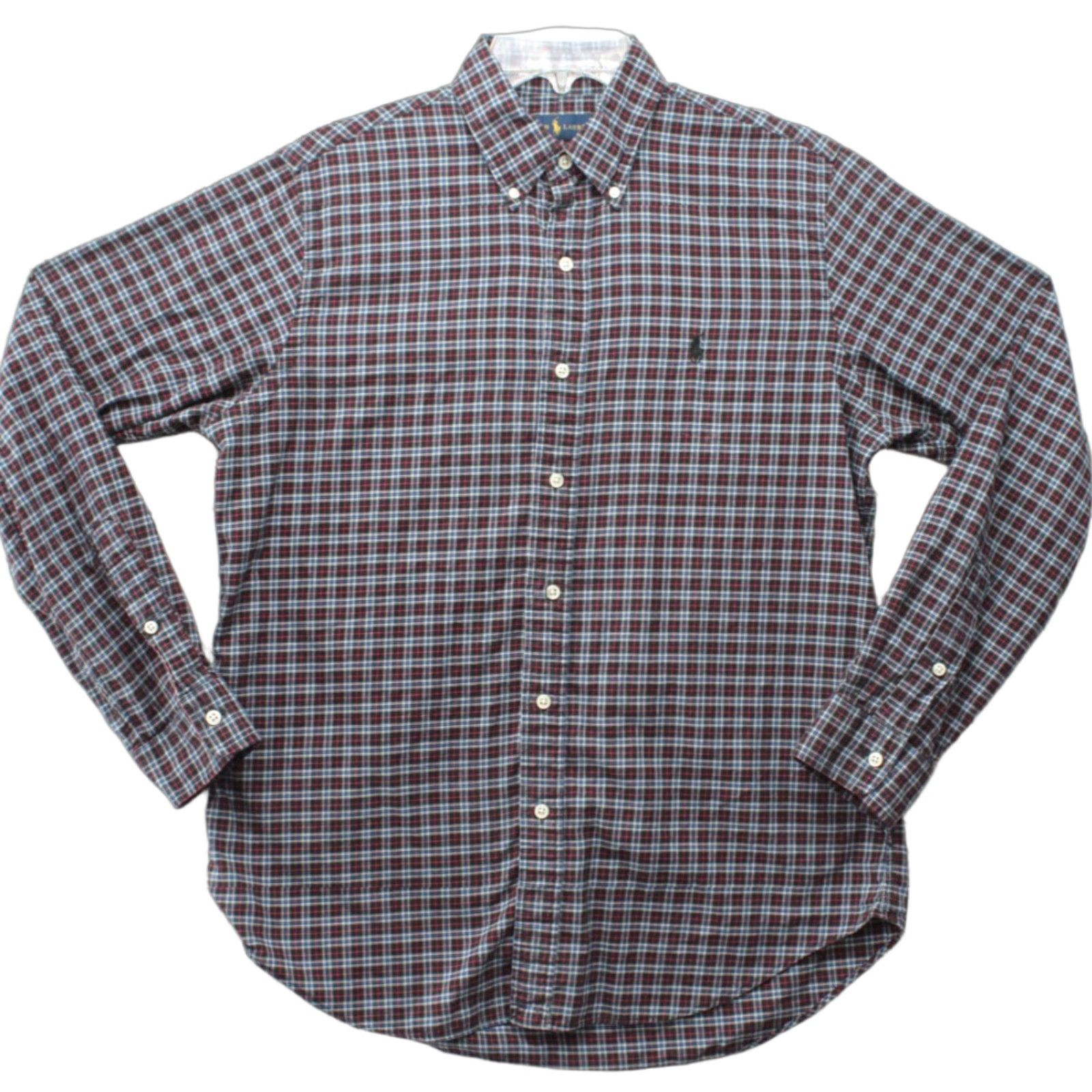 Polo Ralph Lauren Ralph Lauren Shirt Men's Medium Black Plaid Pony Button-Down Long Sleeve Preppy Size US M / EU 48-50 / 2 - 1 Thumbnail