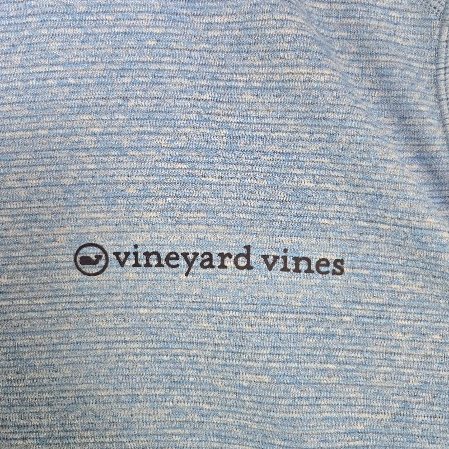 Vineyard Vines Vineyard Vines Mens 1/4 Zip Performance Pullover Microfleece Backed Blue Shirt Size US XL / EU 56 / 4 - 5 Thumbnail