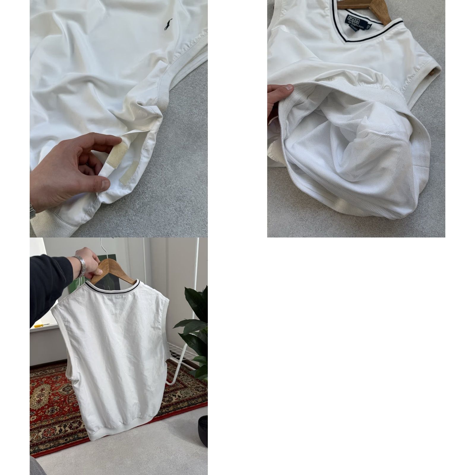 Polo Ralph Lauren VINTAGE Polo Ralph Lauren Vest White Gilets Men’s Tennis Style Sleeveless Size M Polo Ralph Lauren Vest White Men's Tennis Style Sleeveless M Size US M / EU 48-50 / 2 - 8 Thumbnail