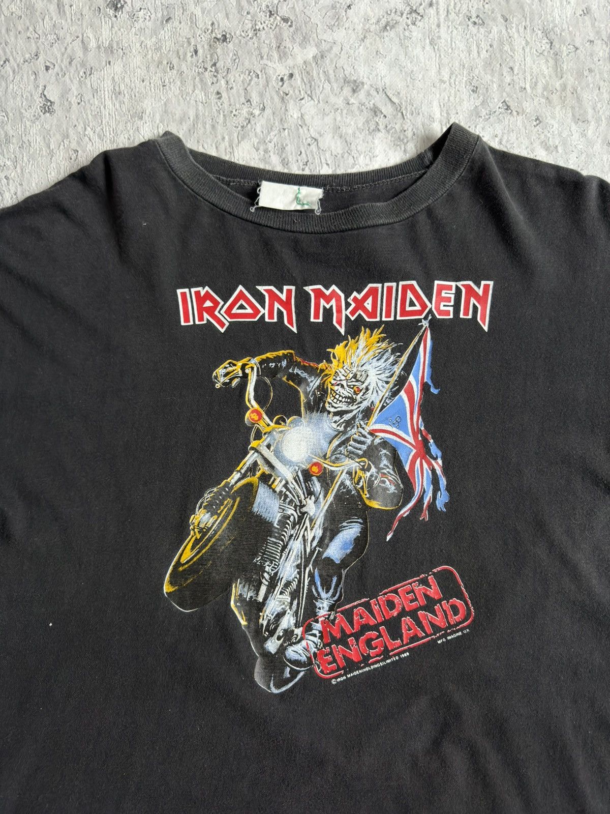 Band Tees × Iron Maiden × Vintage LICENSED 1989 Iron Maiden Band T Shirt Tee Size US L / EU 52-54 / 3 - 2 Thumbnail