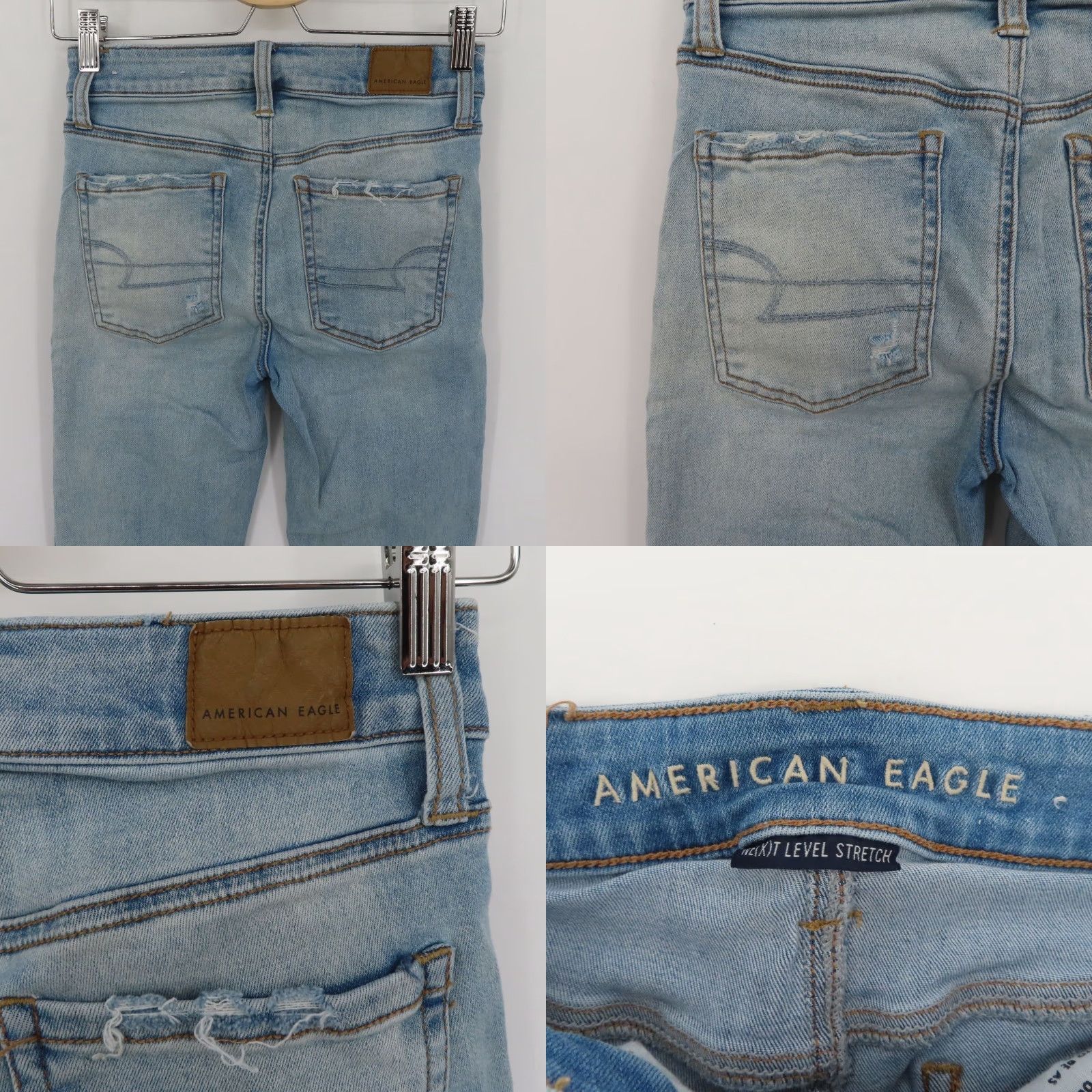 American Eagle Outfitters American Eagle Outfitters Women Jeans Jegging 2 Short 2S Hi Rise Distressed Blue Light Wash Stretch Denim 5-Pocket Damaged? No (ignore) Size 26" / US 2 / IT 38 - 8 Thumbnail