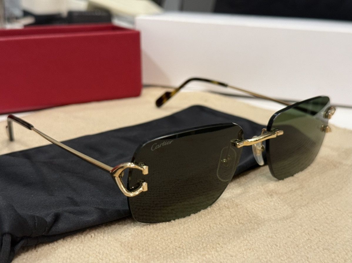 Cartier Cartier Glasses CT0330S Big C Cartier Size ONE SIZE - 12 Thumbnail