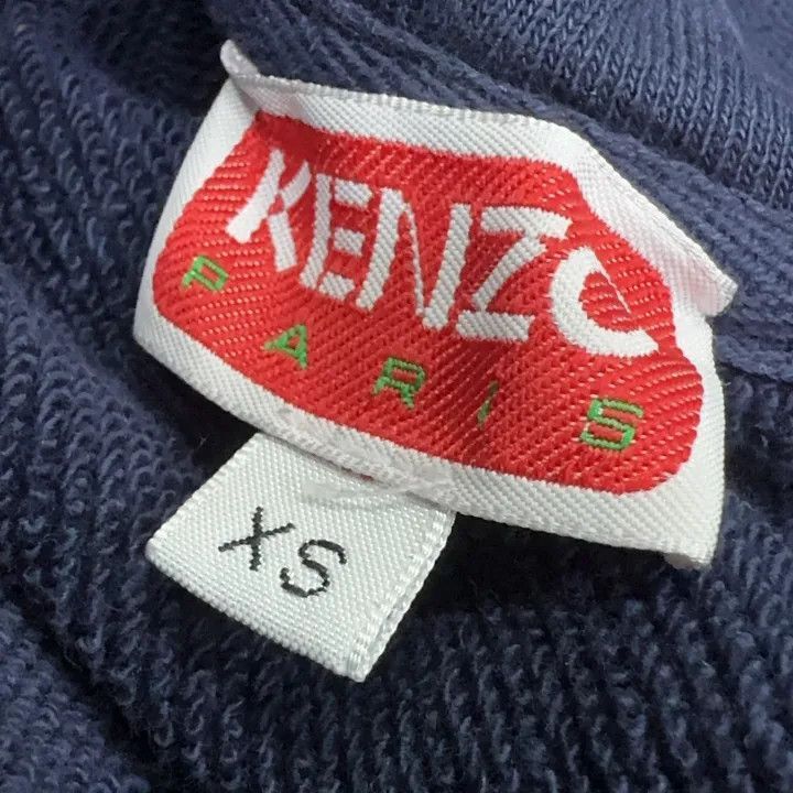 Kenzo Kenzo Logo Print Hoodie in Navy Blue -2507 Size US XS / EU 42 / 0 - 4 Thumbnail