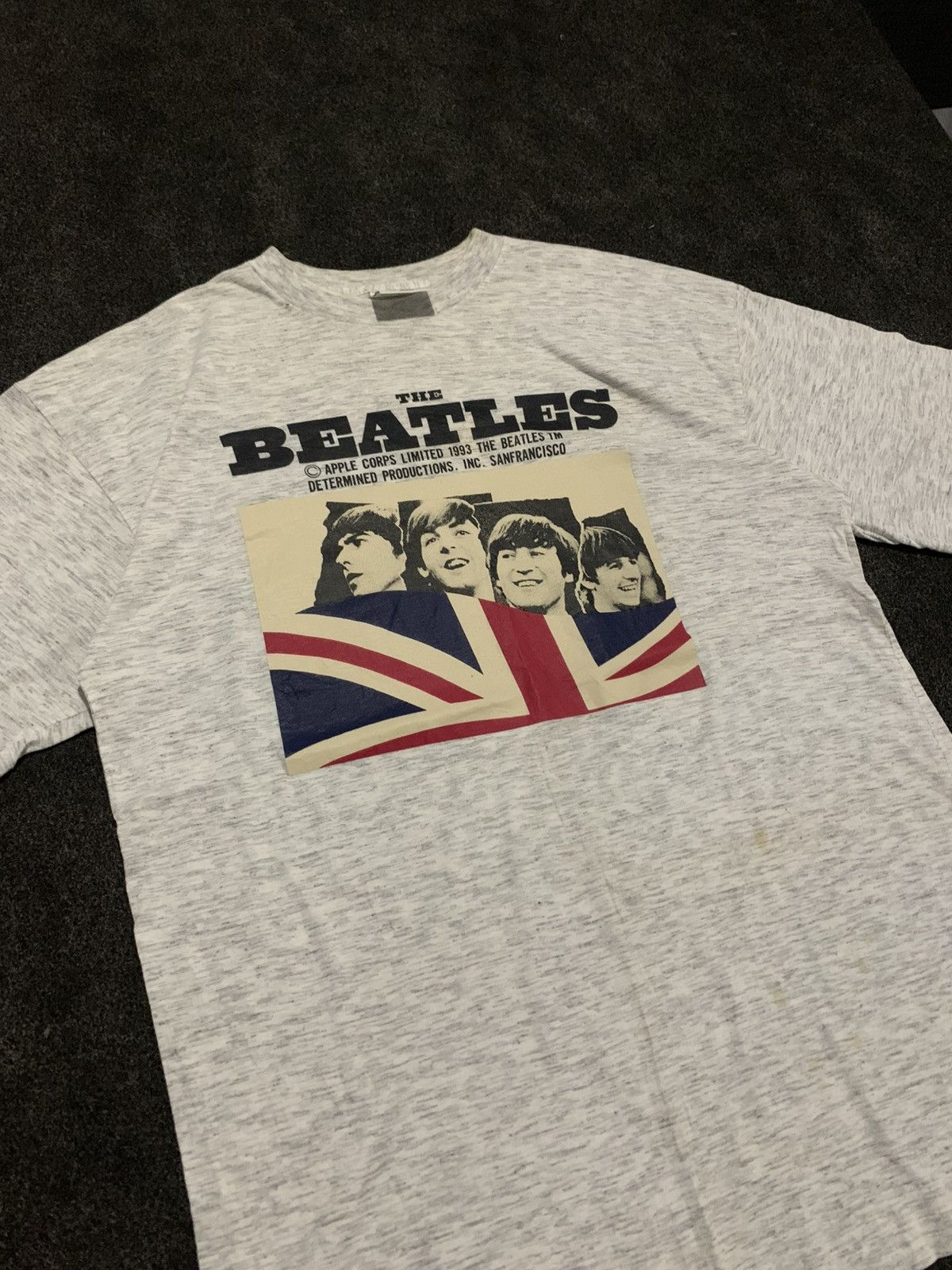 Band Tees Vintage 1993 The Beatles Union Jack T-Shirt Size US L / EU 52-54 / 3 - 3 Thumbnail