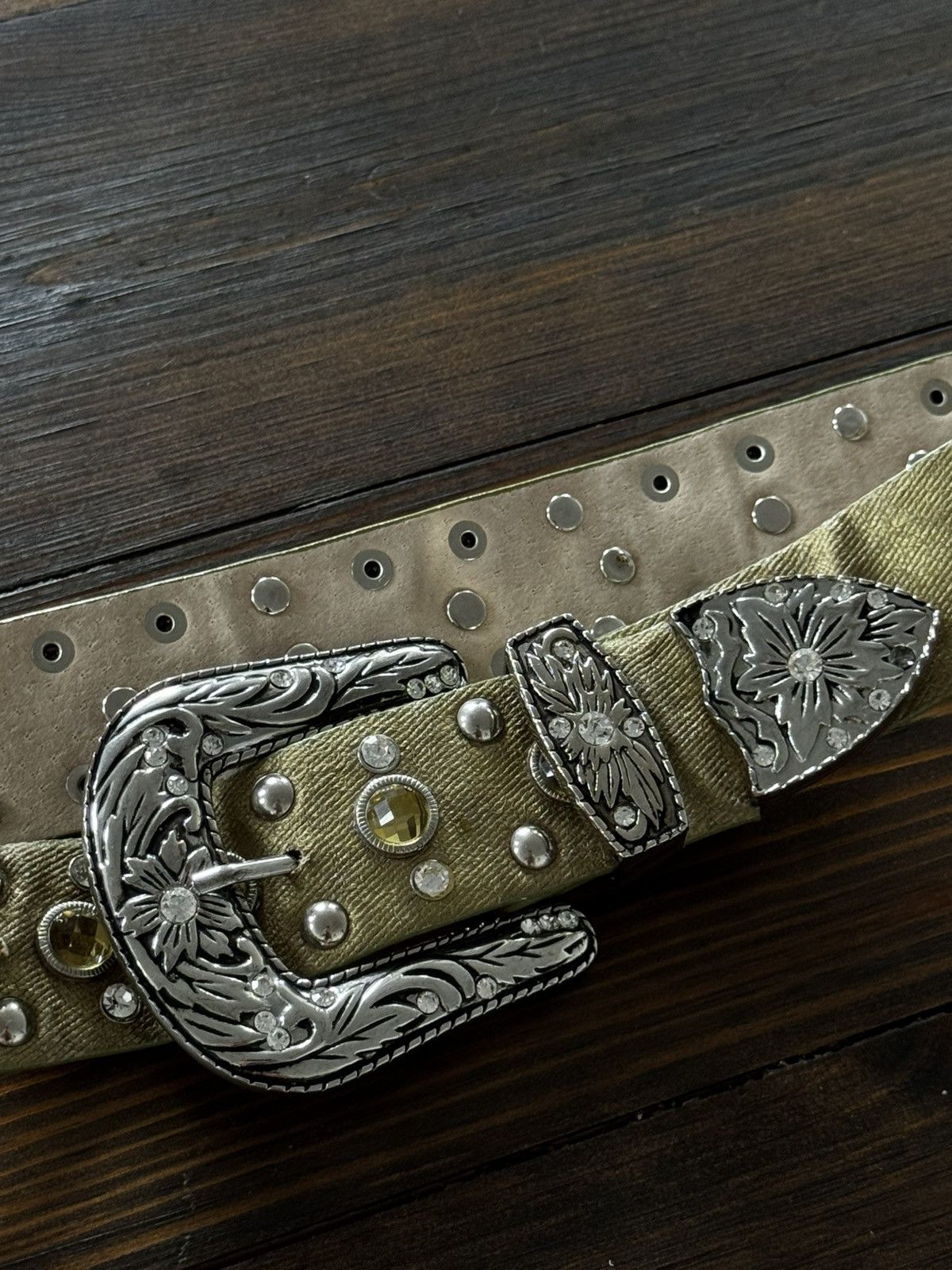 Vintage Belts Y2K Bb.Simon Style Punk Cotton belt Japanese