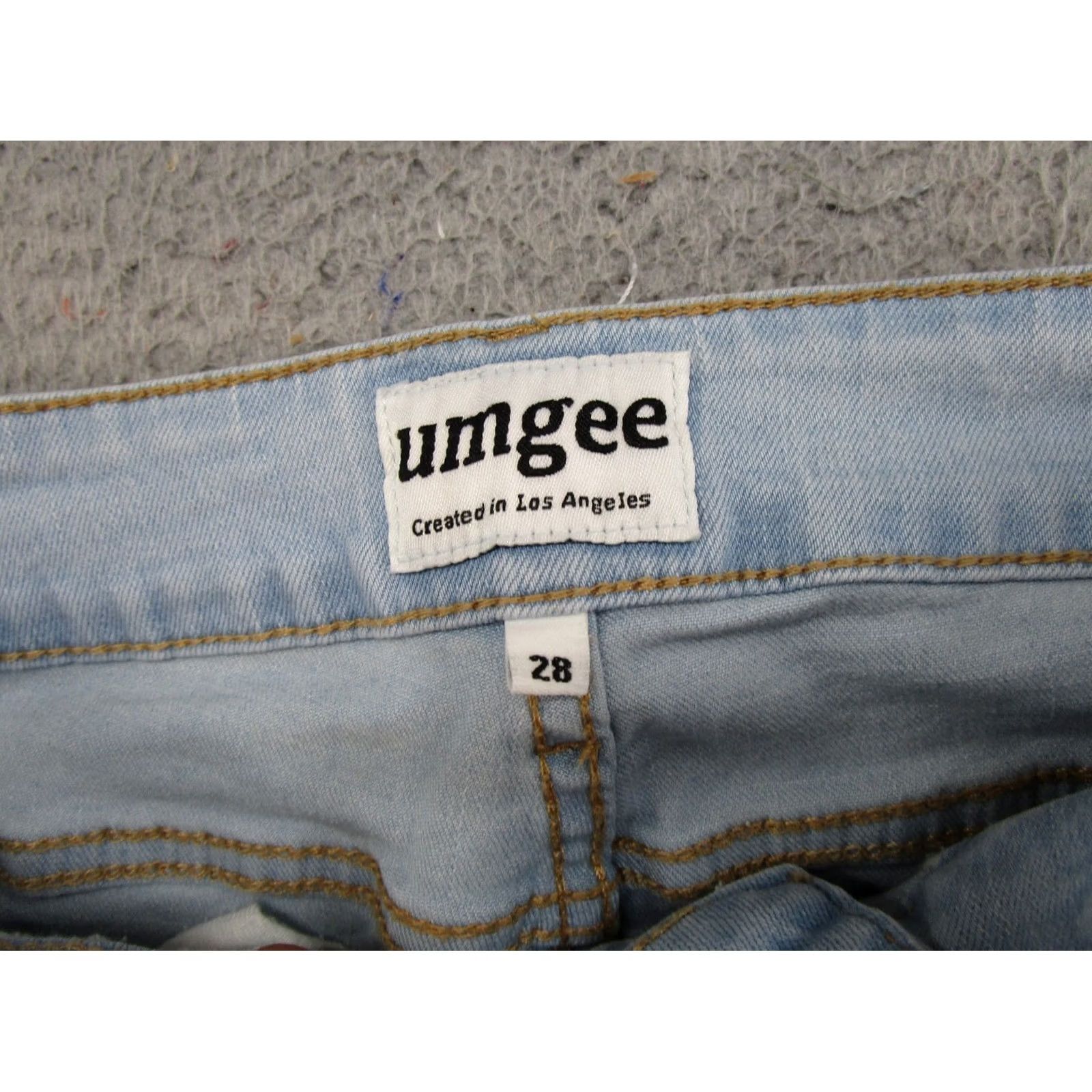 Denime Umgee Embroidered Denim Skinny Jeans Size 28 Blue Bohemian 5-Pocket Womens Skinny Jeans XS? - Size 28" / US 6 / IT 42 - 4 Thumbnail