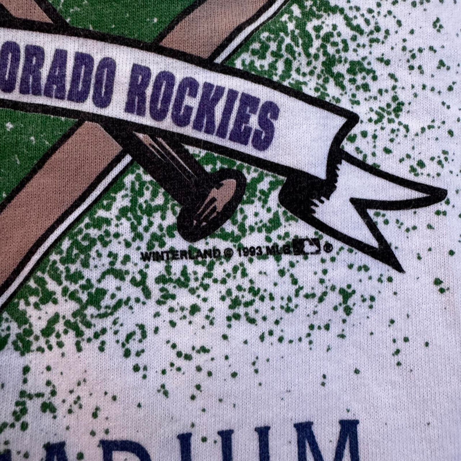 Hanes Vintage 1993 Dodgers vs. Rockies t-shirt size large Size US L / EU 52-54 / 3 - 4 Thumbnail
