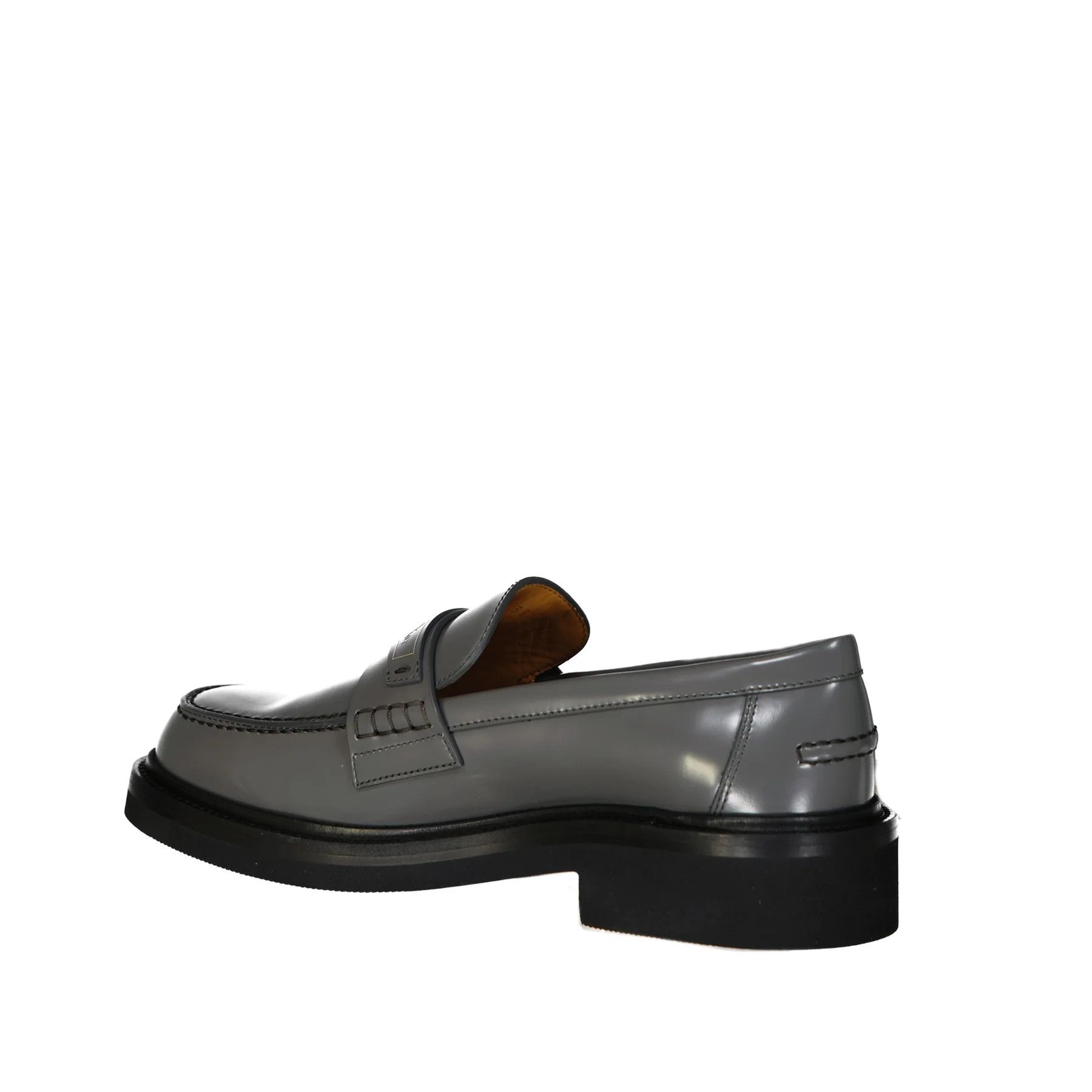 Dior os11x0624 Leather Logo Loafers in Grey Size US 7 / IT 37 - 3 Thumbnail