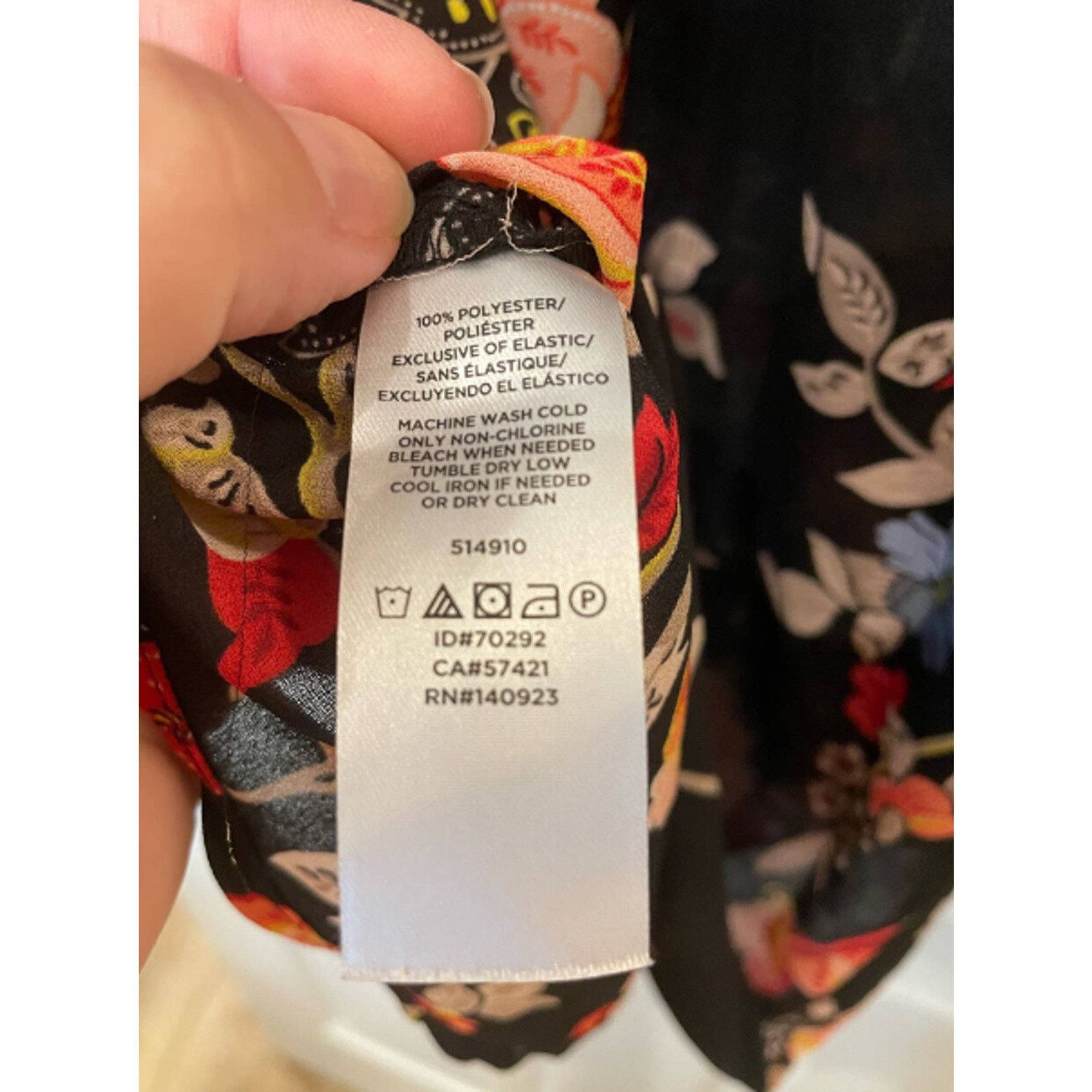 &Daughter LOFT Black Floral Semi SmockedNeck Long test notforsale copy Size XXS / US 00 / IT 34 - 2 Thumbnail