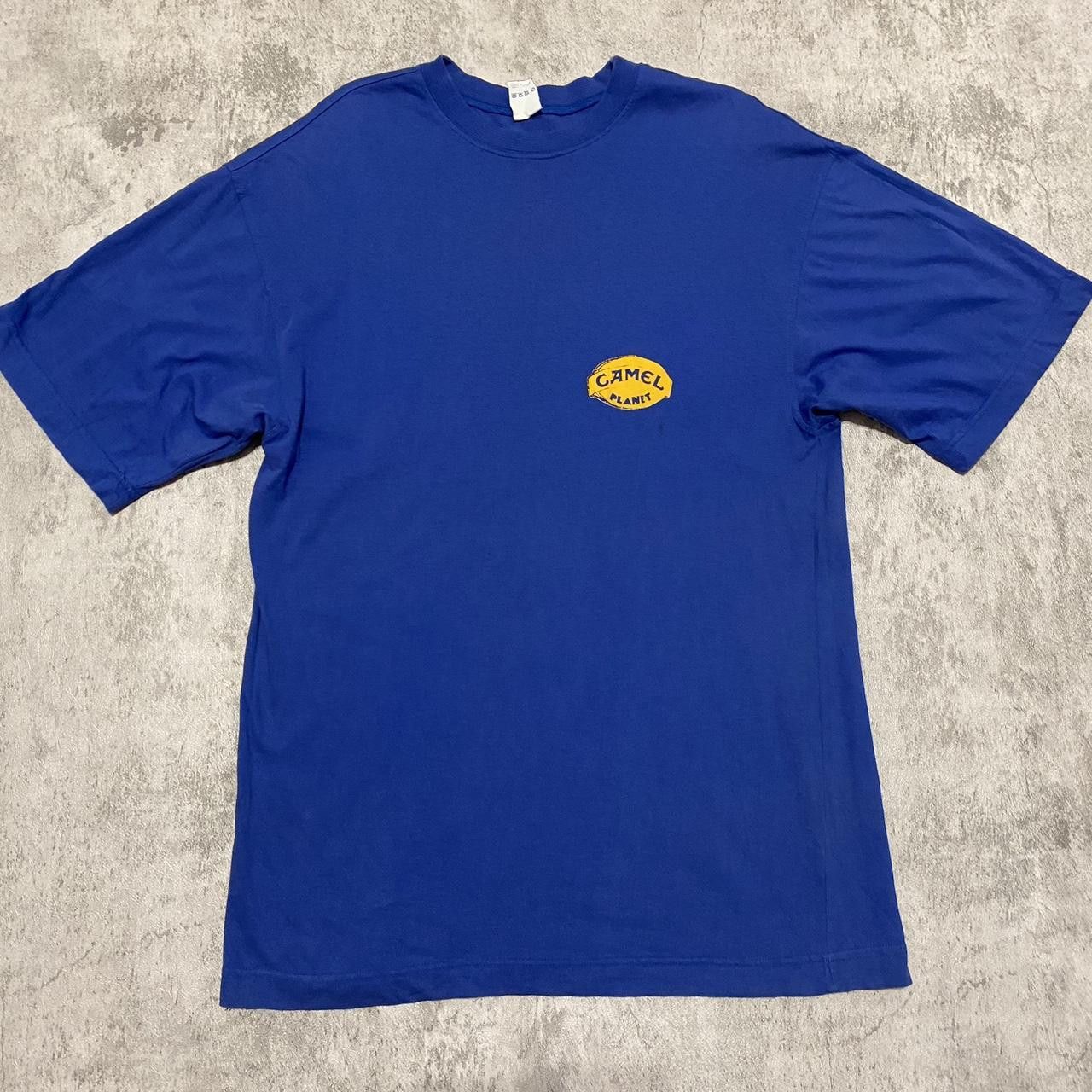 camel t-shirt cigarettes Camel Blue vintage Camel Planet T-shirt clothing cigarette
