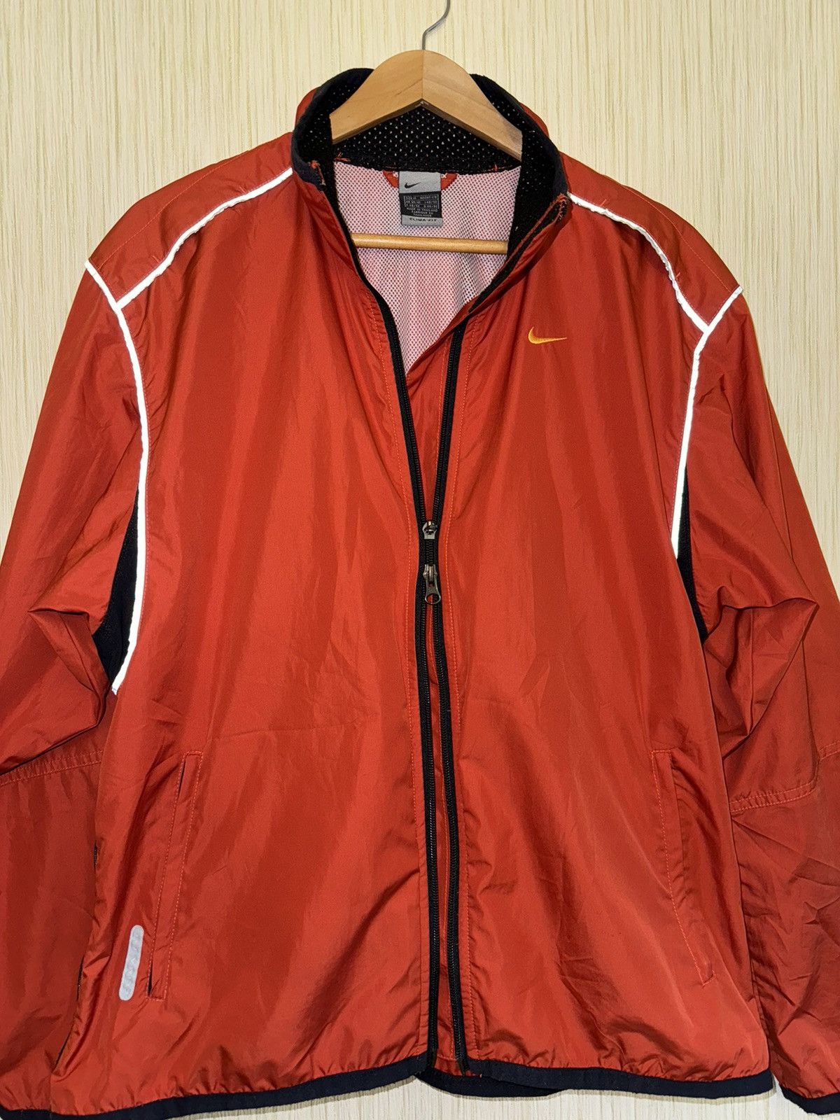 Nike × Vintage Nike vintage track jacket orange swoosh Size US M / EU 48-50 / 2 - 7 Thumbnail
