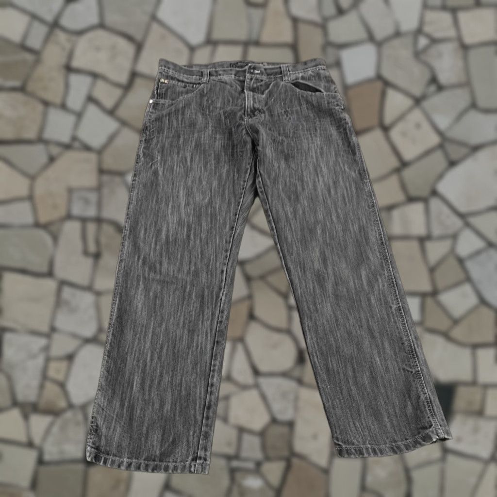 Southpole VINTAGE Southpole Jeans 38 Black Denim Baggy Wide Straight Faded Y2K Mens Size US 38 / EU 54 - 1 Thumbnail