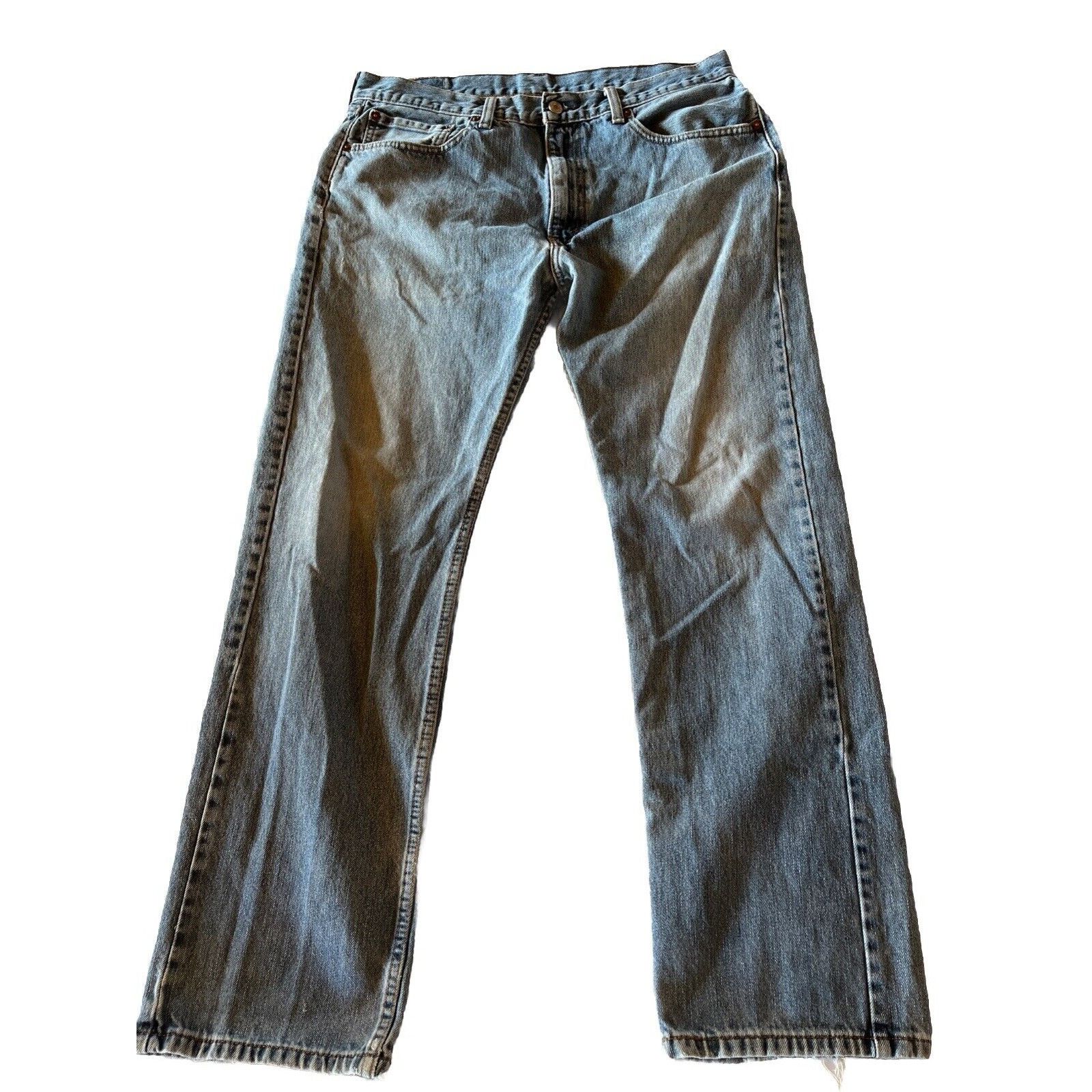 Levi's Levi's 505 Jeans Men's 36x31 Medium Wash Denim Cotton Blue Size US 36 / EU 52 - 1 Thumbnail