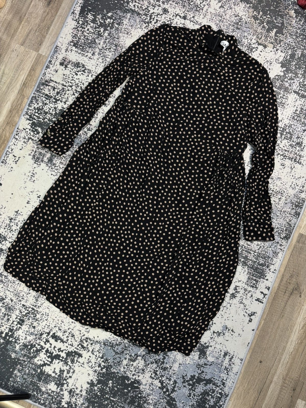 Ganni Ganni Dress Black Yellow Size: XL Silk Size XL / US 12-14 / IT 48-50 - 2 Thumbnail