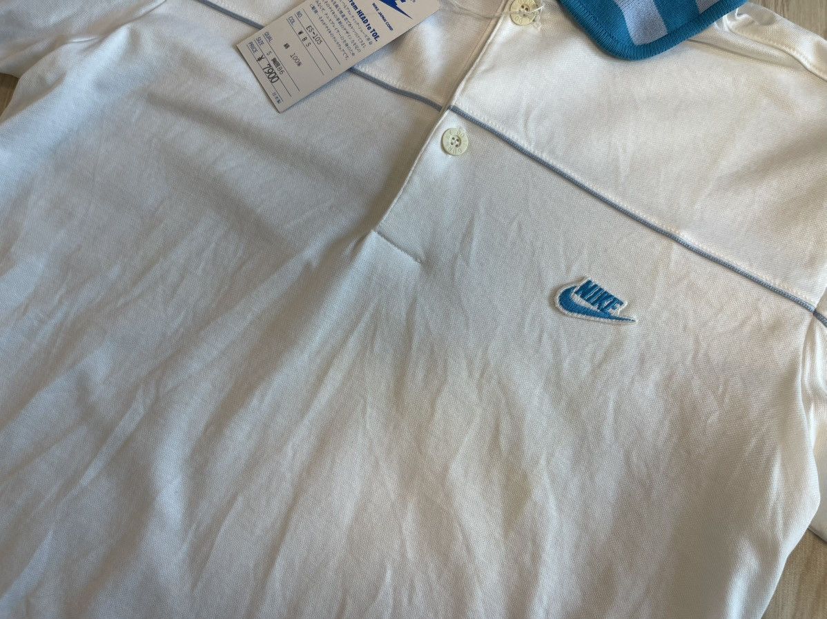 Nike Nike Blue Tag Japan Edition 80’s Vintage Polo Pique T-shir Size US S / EU 44-46 / 1 - 3 Thumbnail