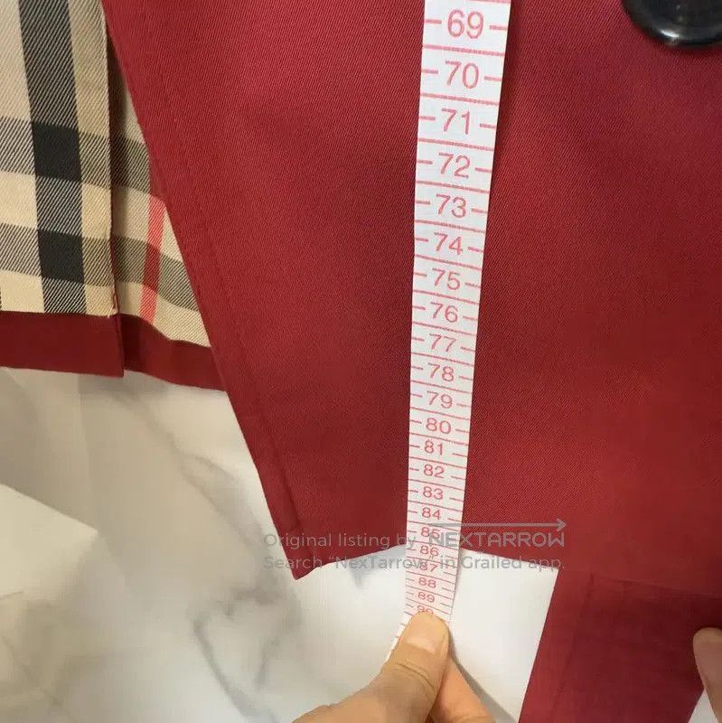 Burberry Burberry Women's Burgundy Mid-Length Trench Coat. Size S / US 4 / IT 40 - 7 Thumbnail