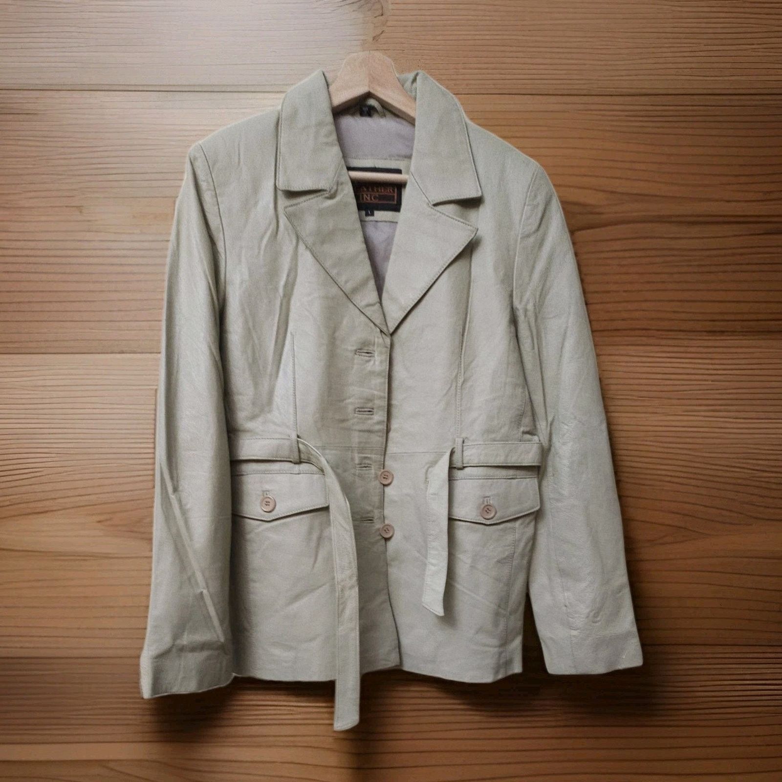 Lucky Brand Lucky Genuine Leather Button Plazer Pockets Jacket Size L Size L / US 10 / IT 46 - 1 Thumbnail