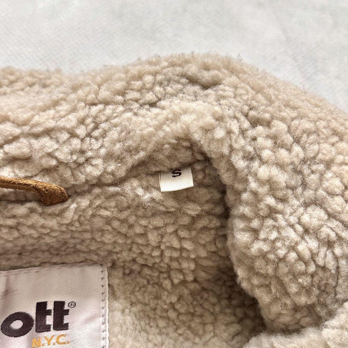 Schott Schott NYC Goat Suede Rancher Trucker Jacket Sherpa Avirex Size US S / EU 44-46 / 1 - 4 Thumbnail