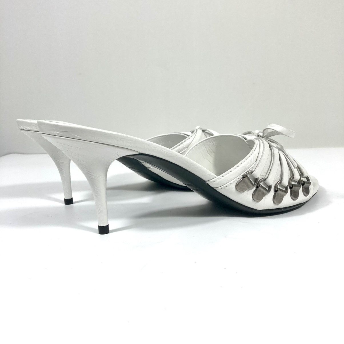 Balenciaga Balenciaga Cagole High Heel Slide Sandals Optic White 40 Size US 10 / IT 40 - 18 Thumbnail