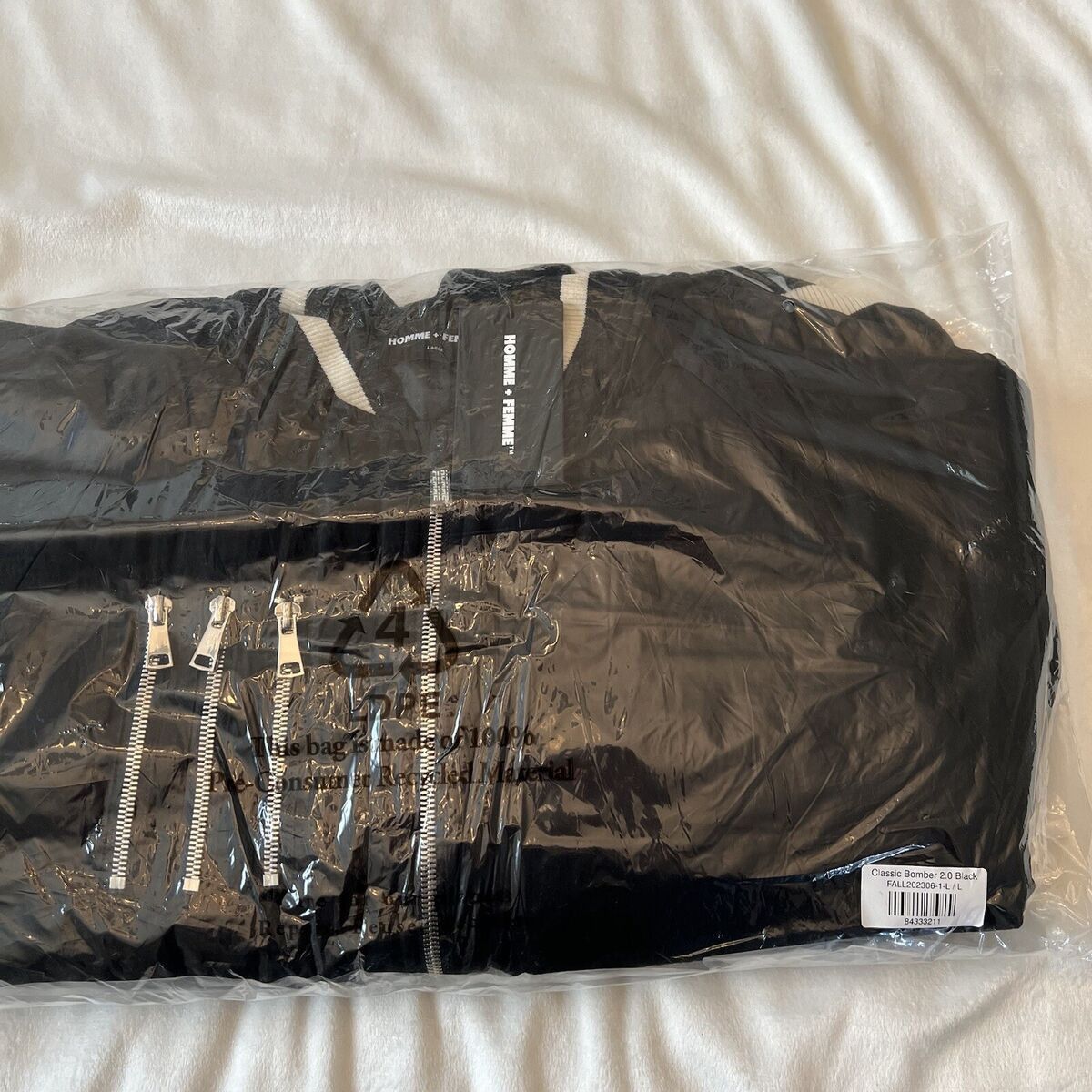 Homme + Femme La Homme Femme Classic Bomber 2.0 Jacket Size US L / EU 52-54 / 3 - 8 Thumbnail