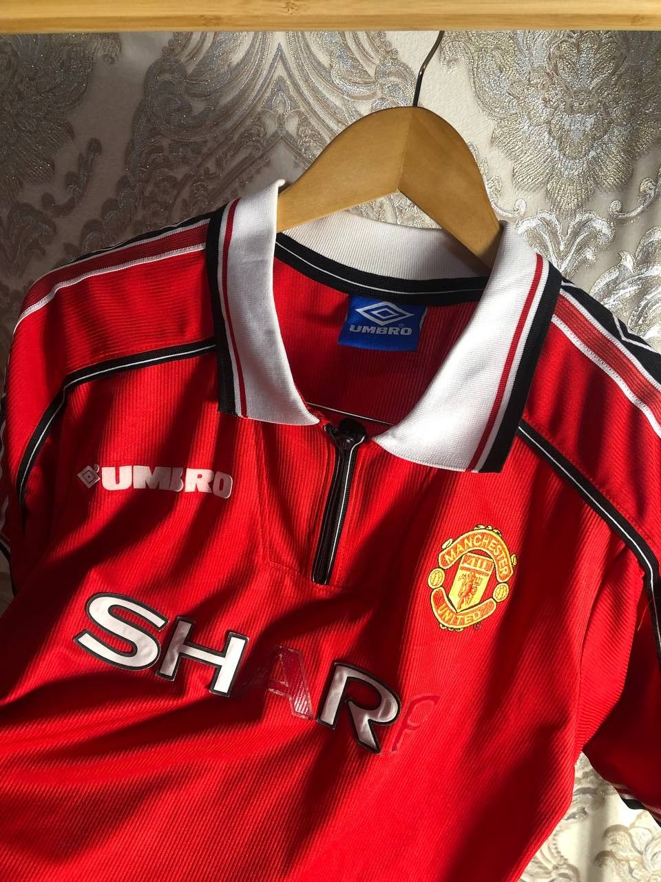 Umbro Vintage Umbro FC Manchester United England Soccer Jersey 90s Size US L / EU 52-54 / 3 - 2 Thumbnail