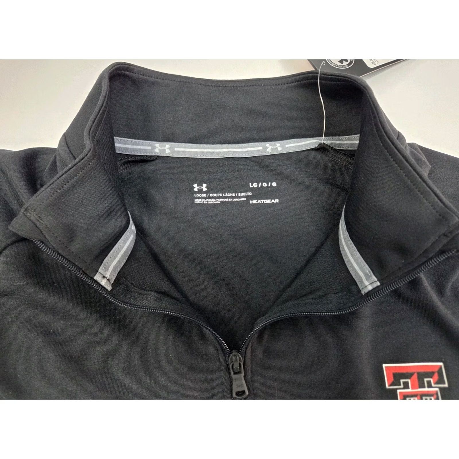 Under Armour Under Armour HeatGear Texas Tech Men's Short Sleeve 1/4 Zip Shirt L Black Size US L / EU 52-54 / 3 - 3 Thumbnail
