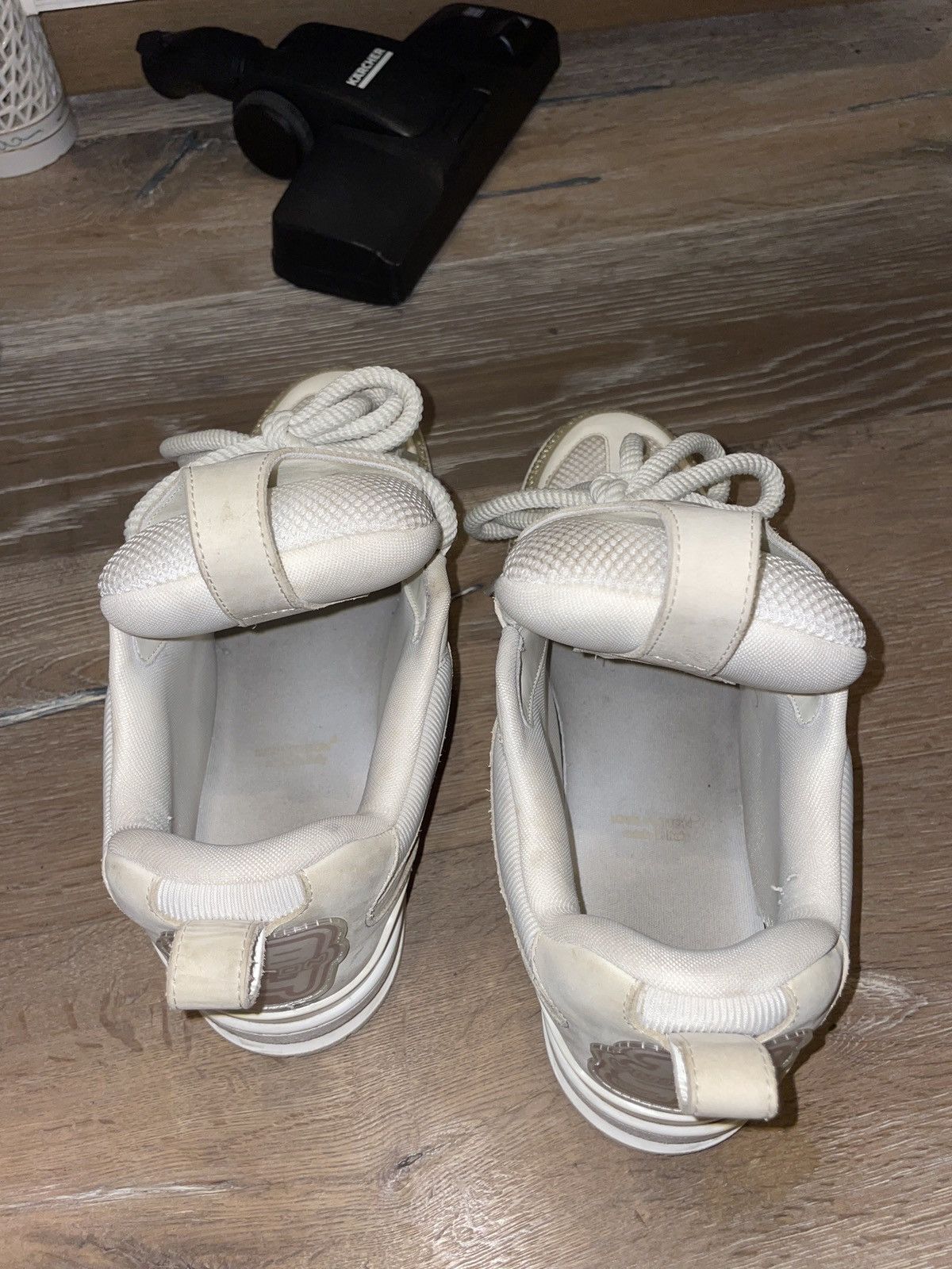 Louis Vuitton LOUIS VUITTON BEIGE SKATE LEATHER SNEAKER WITH BOX Size US 11.5 / EU 44-45 - 7 Thumbnail