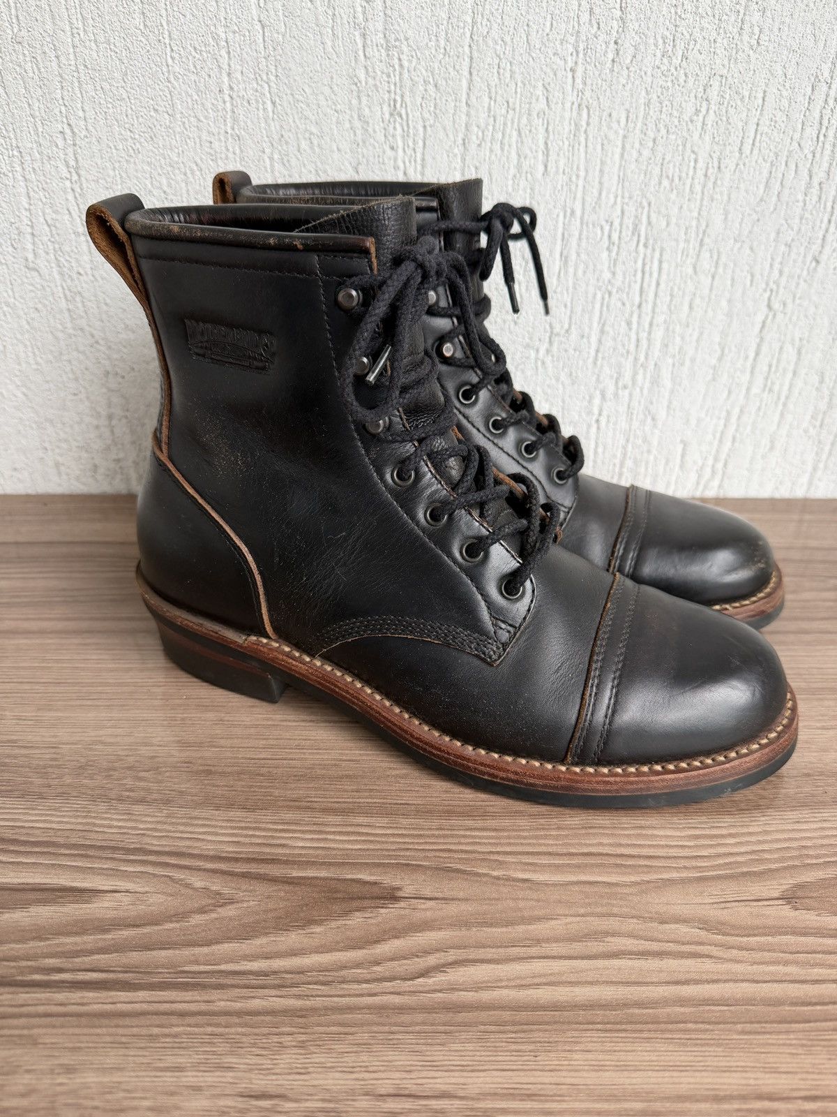 Rolling Dub Trio Rolling Dub Trio Black Box Calf Gleaners Zip Boot