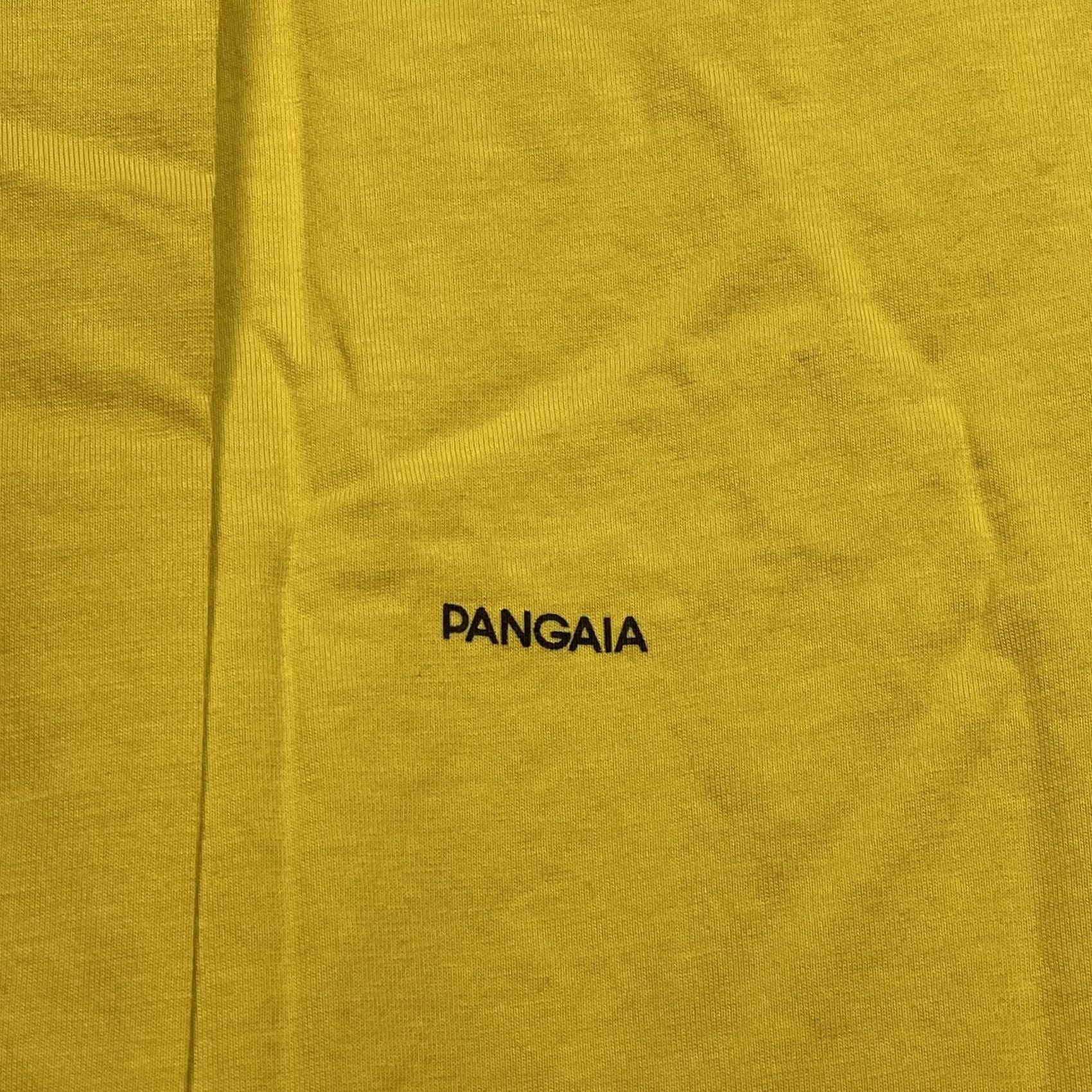 Pangaia Pangaia Shirt Mens XL Yellow Organic Cotton Mock Neck Long Sleeve Tee T-Shirt Size US XL / EU 56 / 4 - 7 Thumbnail