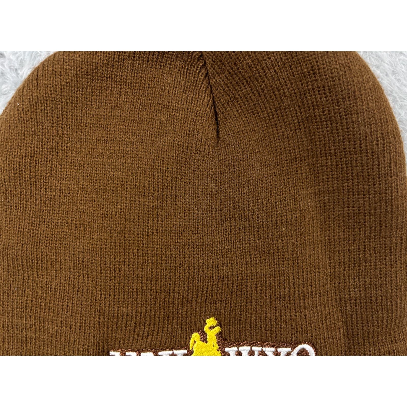 Vintage Hitwear Beanie Toque Adult One Size Brown 100% Acrylic UniWyo Credit Union Size ONE SIZE - 3 Thumbnail