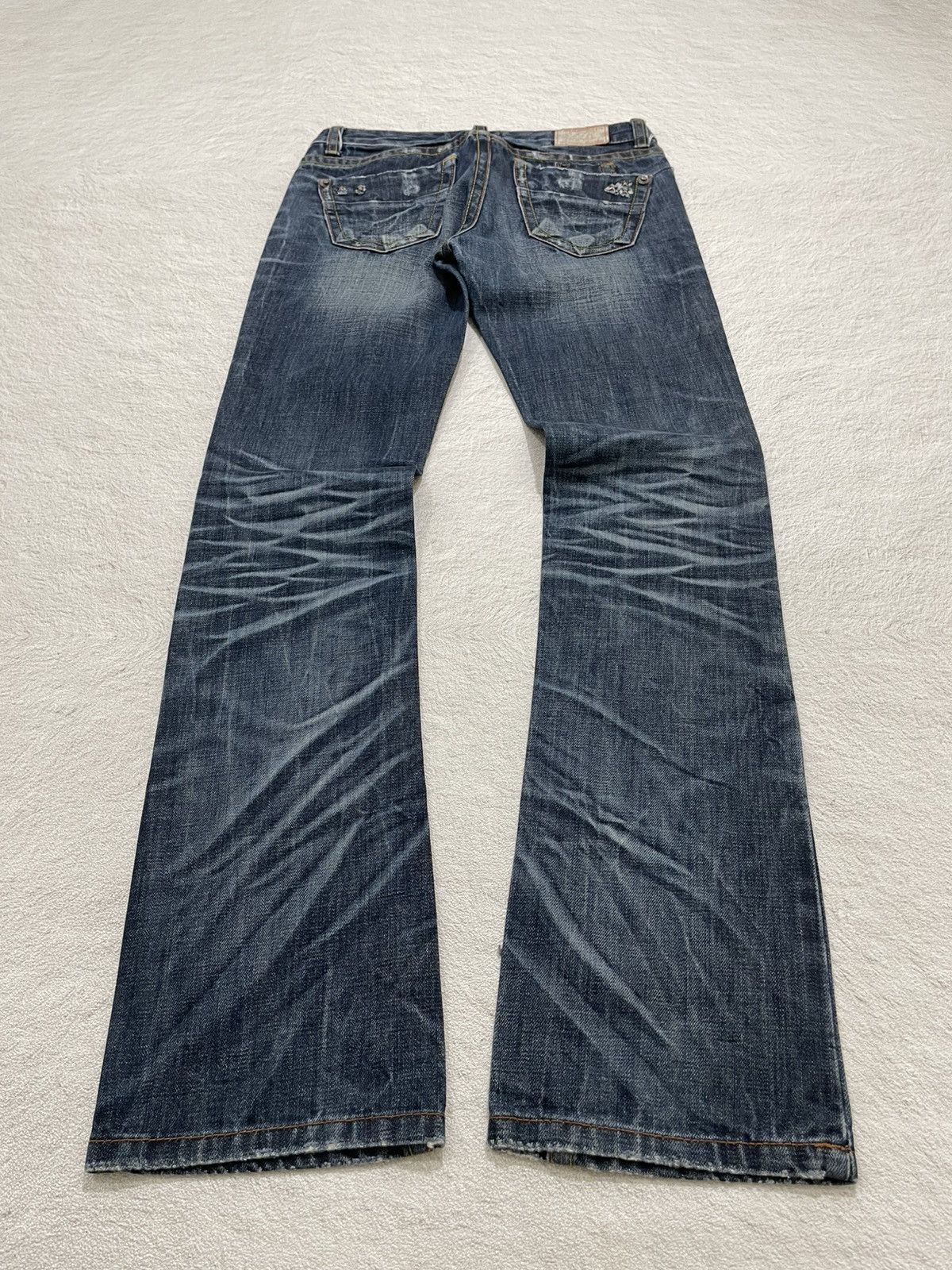 If Six Was Nine 2000s TB2 Rare Fading Denim Y2K Size 28" / US 6 / IT 42 - 8 Thumbnail