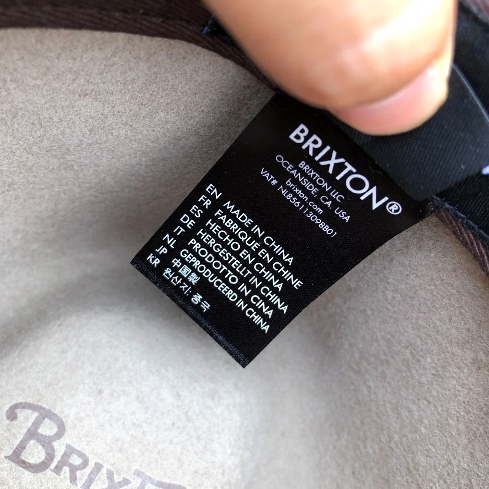 Brixton VINTAGE Brixton Mfg Co Fedora Hat Womens 7 SMALL Beige Wool Felt Cap Wide Brim Size ONE SIZE - 3 Thumbnail