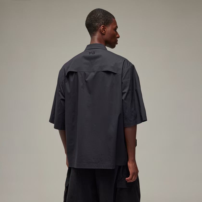 Y-3 × Yohji Yamamoto Y-3 Short Sleeve Pocket Shirt, Black XS Size US XS / EU 42 / 0 - 3 Thumbnail