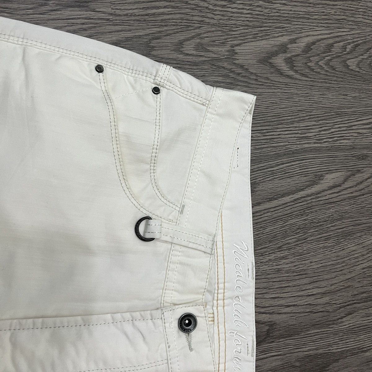 Japanese Brand 🇯🇵 Nicole Club For Man - Flared White Pant Ifsix Lgbstyle Size US 30 / EU 46 - 4 Thumbnail