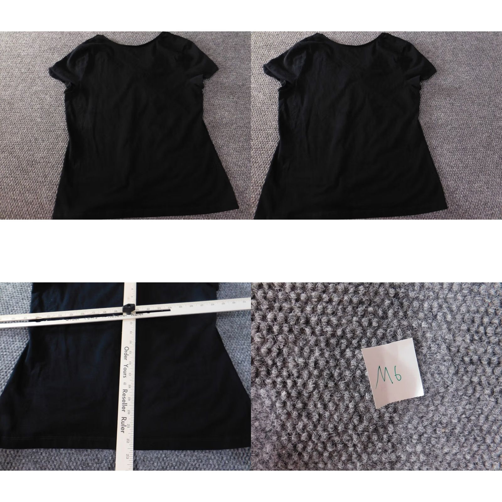 Croft & Barrow Croft & Barrow Blouse Womens M Black Crew Neck Short Sleeve Pullover Stretch Casual Regular Polyester Top Classic Size M / US 6-8 / IT 42-44 - 8 Thumbnail