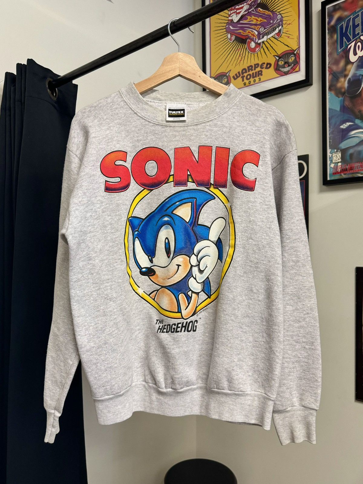 Vintage Vintage 1992 Sonic the Hedgehog by Sega Crewneck Size US M / EU 48-50 / 2 - 1 Thumbnail