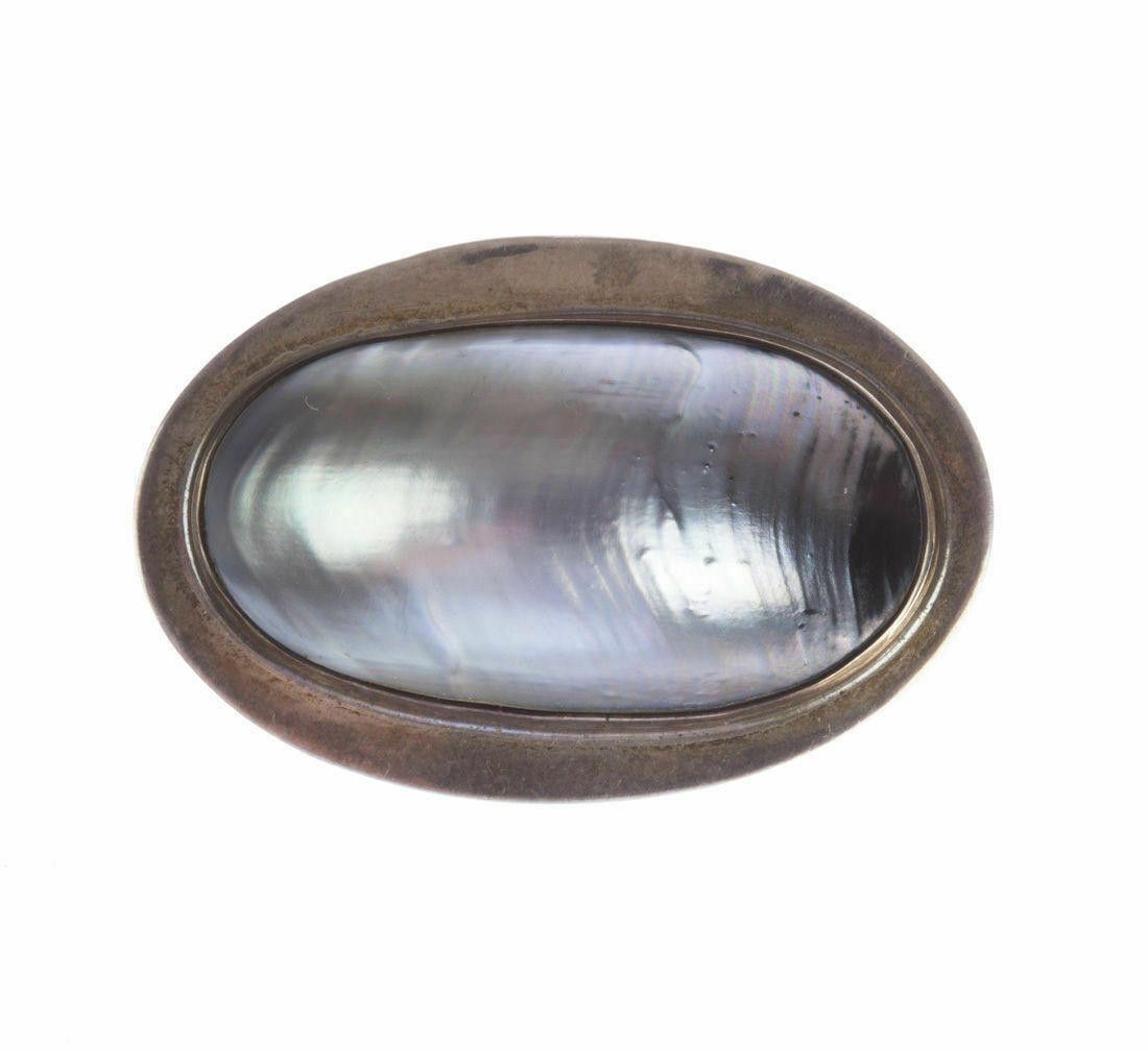 Sterling Silver Sterling Silver Grey Mabe Pearl Pin Size ONE SIZE - 1 Thumbnail