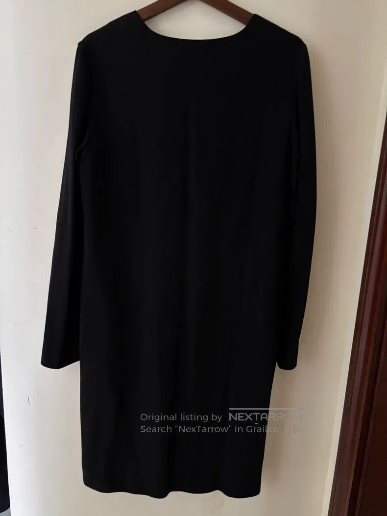 The Row The Row size 6 Black Silk Dress Size L / US 10 / IT 46 - 2 Thumbnail