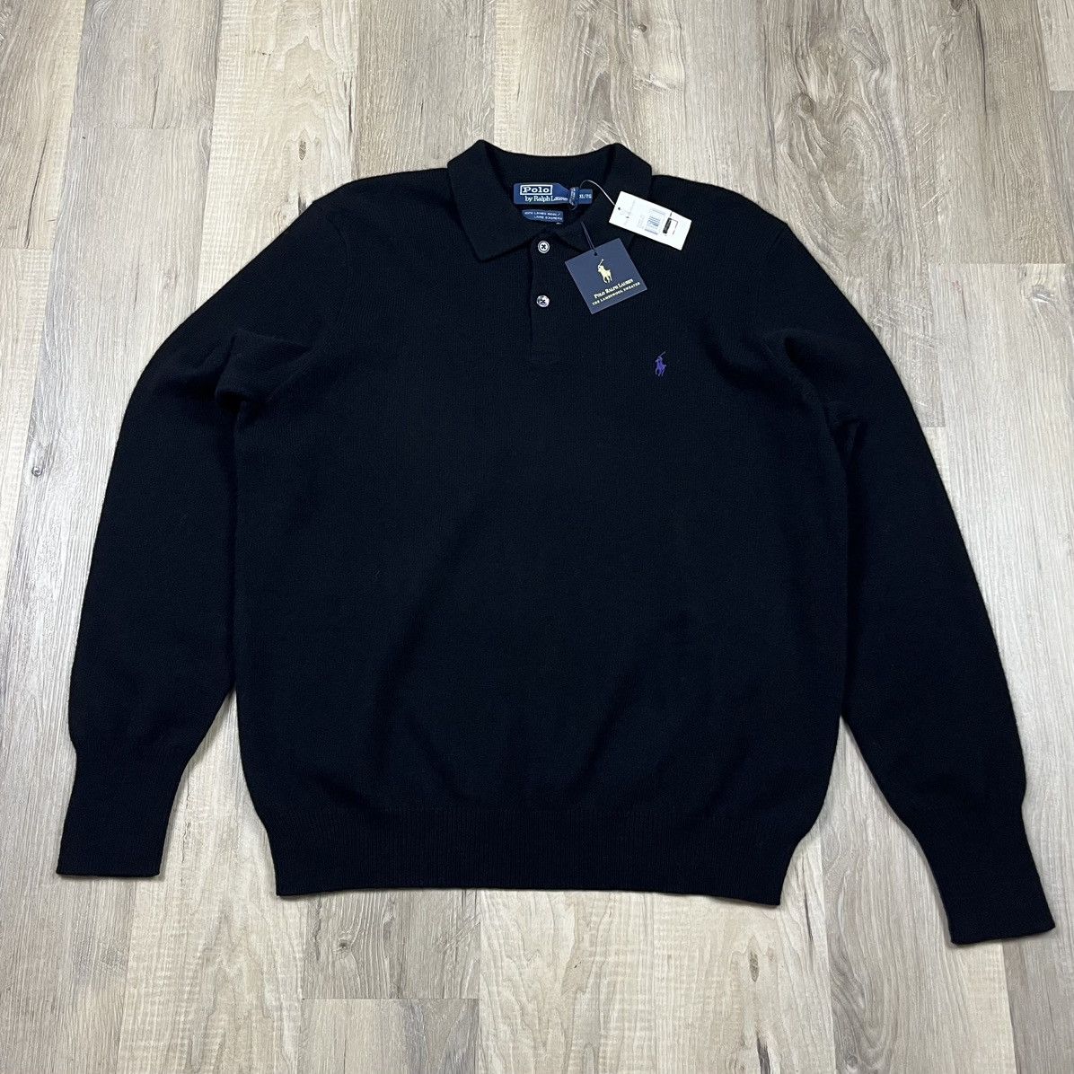 Polo Ralph Lauren VTG Polo Ralph Lauren Collar Sweater XL 100% Lambs Wool Size US XL / EU 56 / 4 - 2 Thumbnail