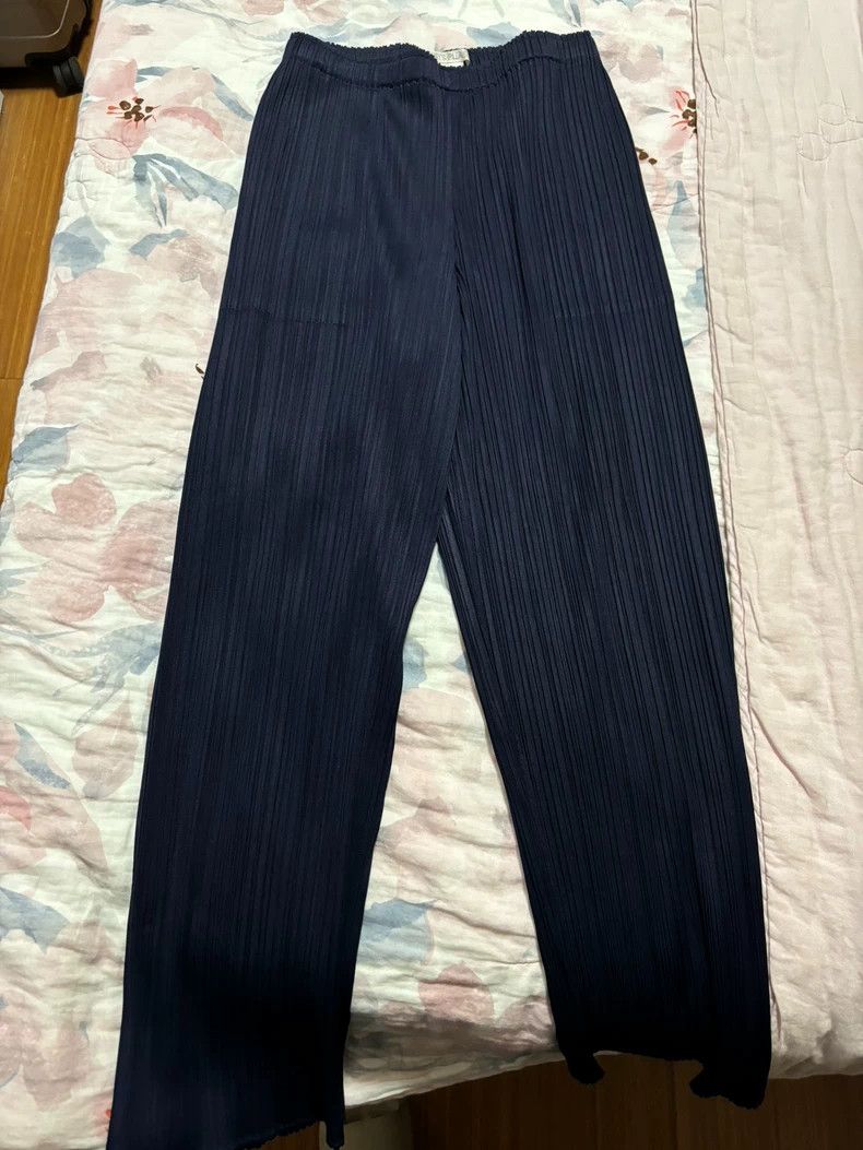 Issey Miyake issey miyake size：2 Dark blue trousers 2506-Nextarrow Size US 26 / EU 42 - 2 Thumbnail