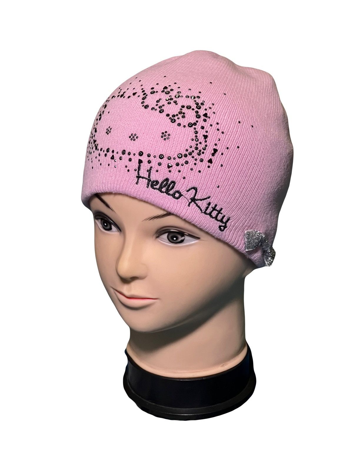 Japanese Brand Y2k Hello Kitty Beanie Hat Hello Bunny Big Logo Size ONE SIZE - 1 Thumbnail