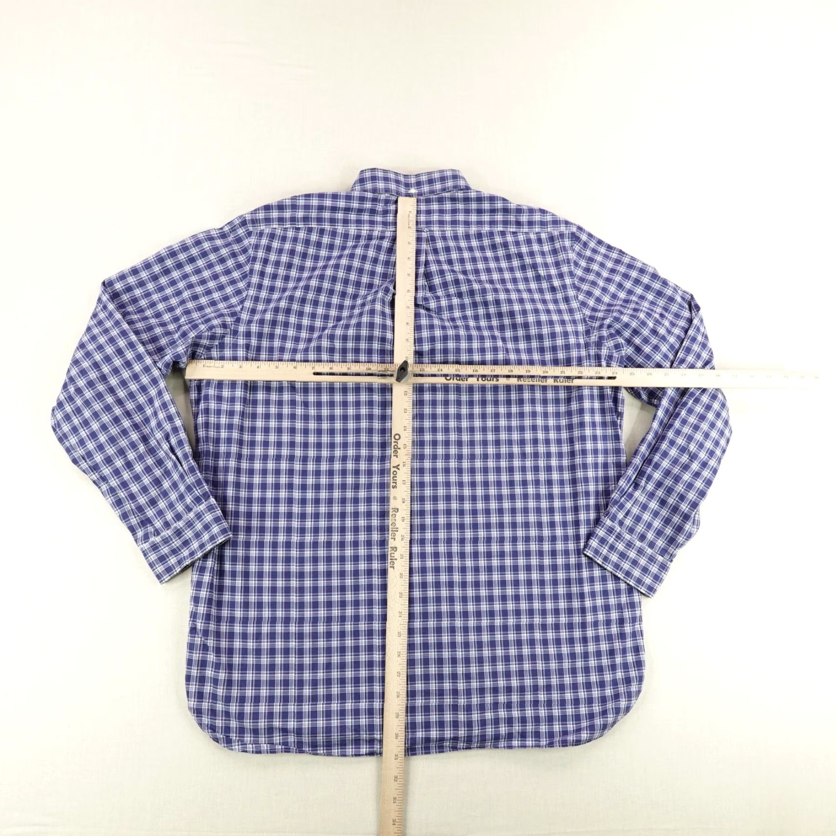 Ralph Lauren Ralph Lauren Shirt Mens XL Blue White Plaid Button Up Pony Logo Long Sleeve Size US XL / EU 56 / 4 - 4 Thumbnail