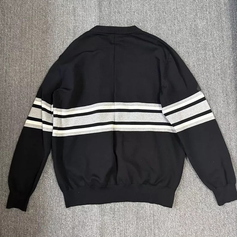 Givenchy Givenchy Rottweiler Striped Sweatshirt / Black / Size XL Size US XL / EU 56 / 4 - 2 Thumbnail