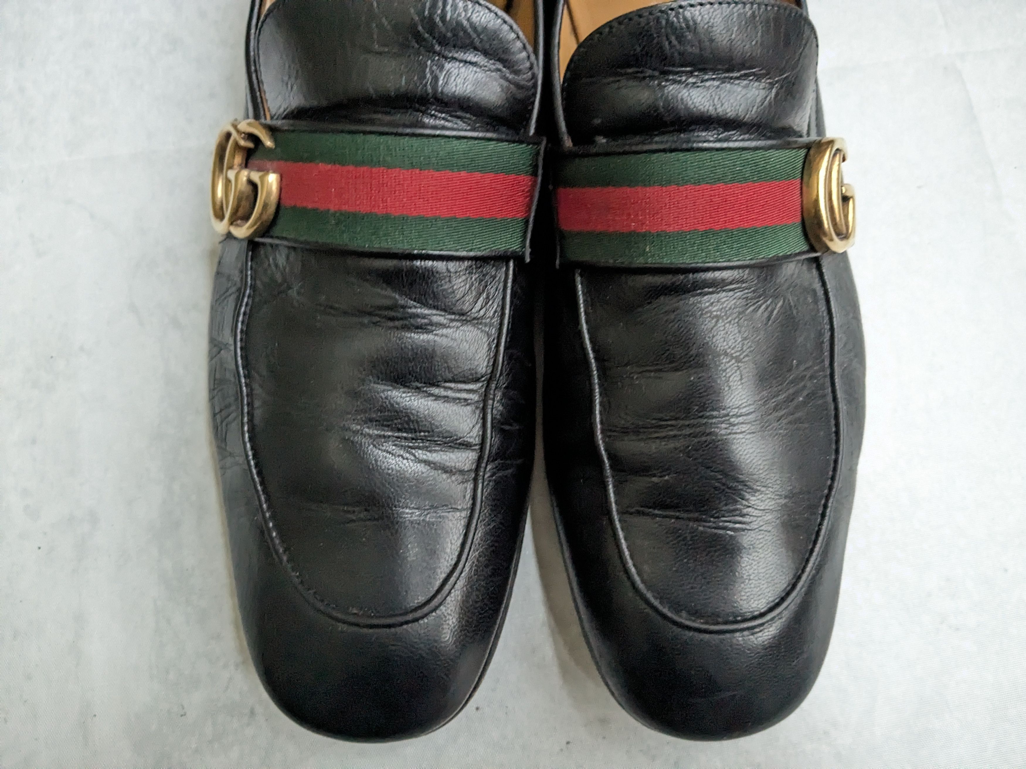Gucci Gucci Loafers Black 10 Web GG Logo Size US 10 / EU 43 - 3 Thumbnail