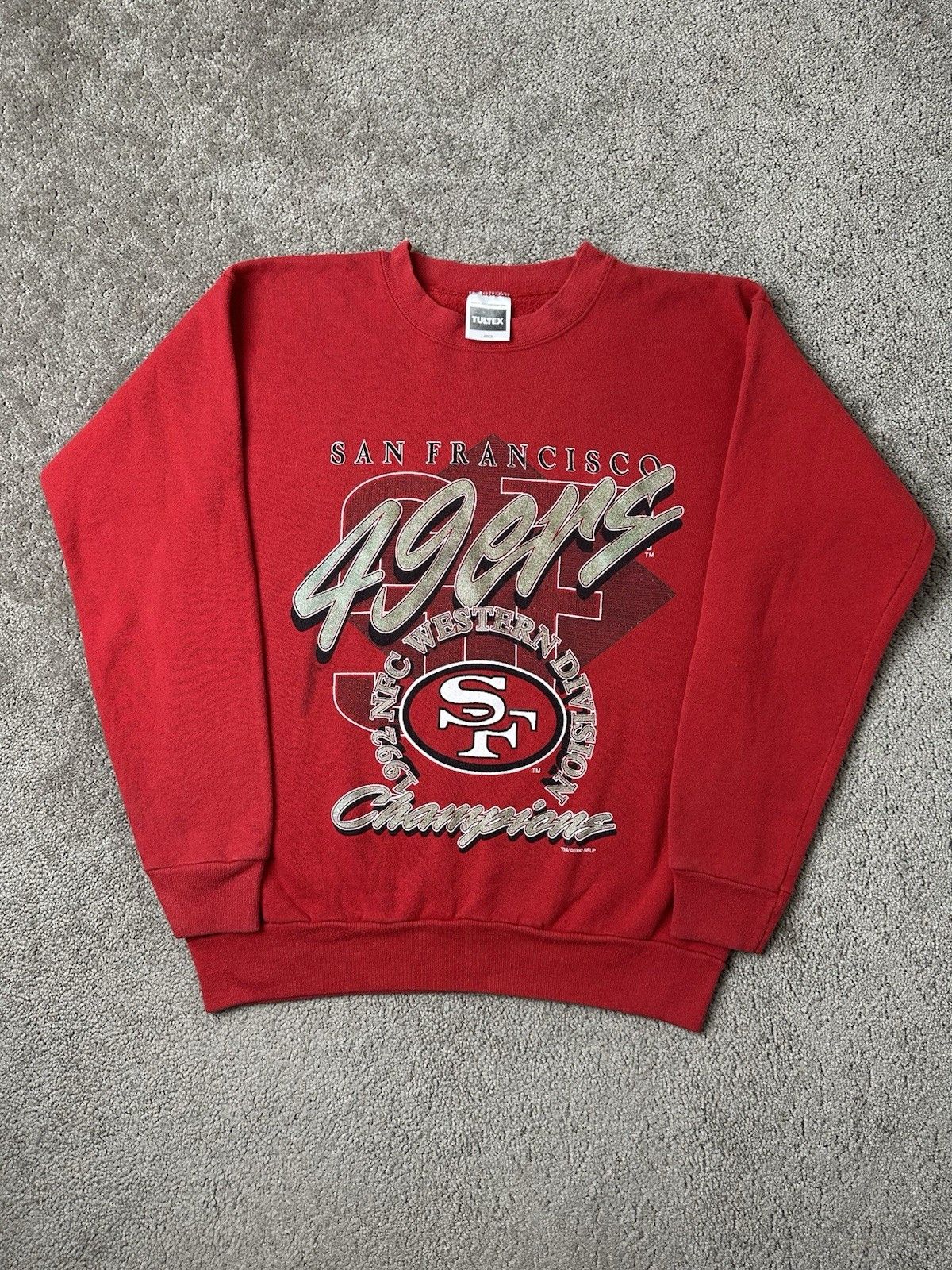 NFL Vintage Mens Sweatshirt 1992 NFL San Francisco 49ers, Size L Size US L / EU 52-54 / 3 - 1 Thumbnail