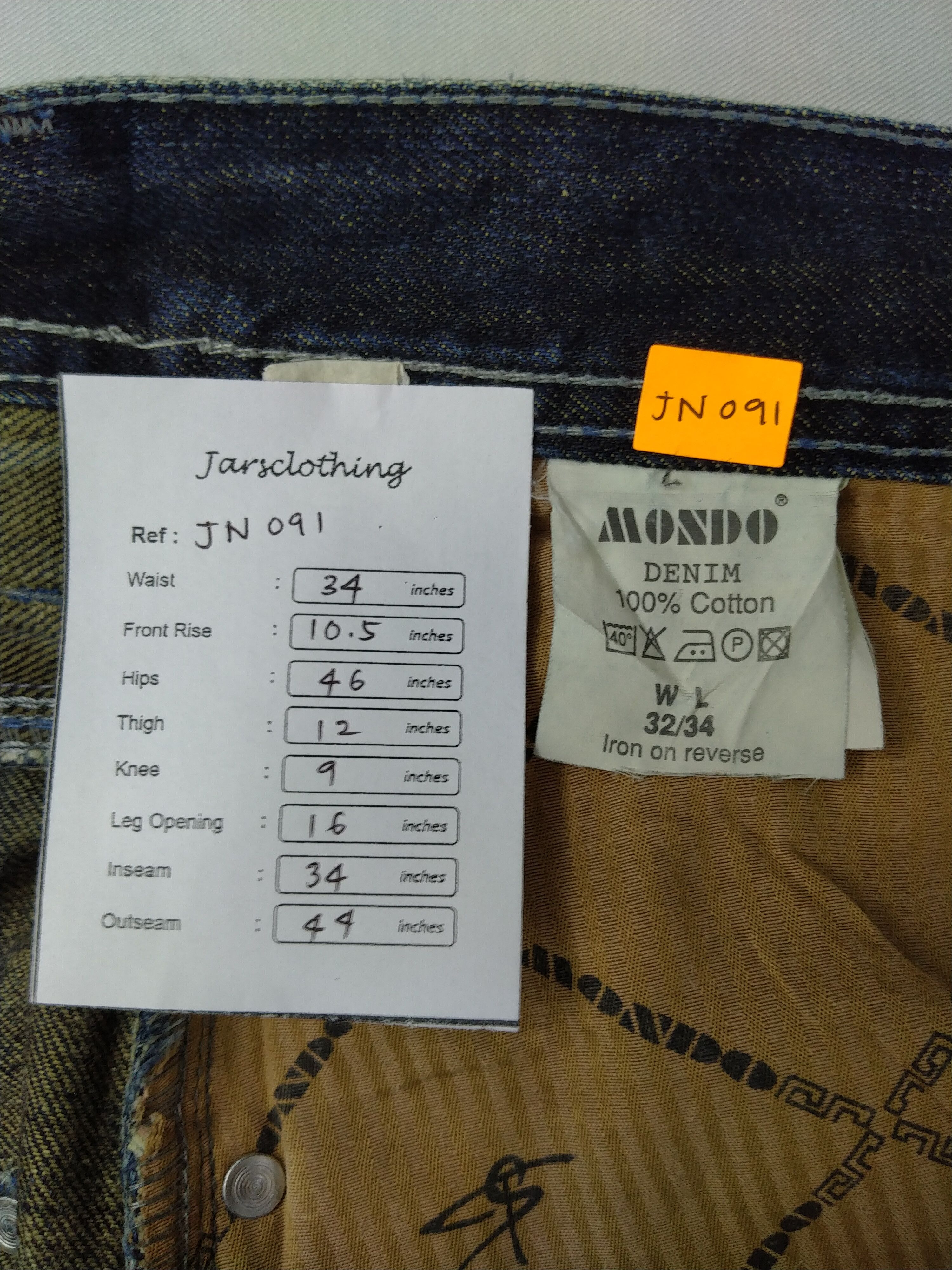 Hysteric Glamour Japanese Brand Mondo Rare Pattern Design Denim 34x34 JN091 Size US 34 / EU 50 - 9 Thumbnail