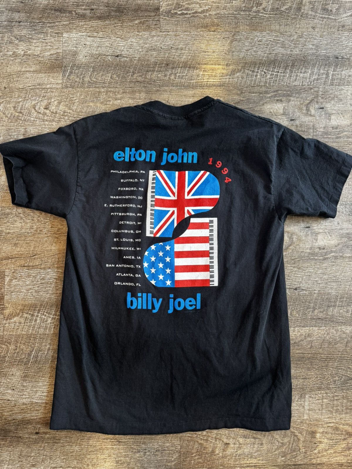 Vintage Vintage 1994 Elton John Billy Joel Face to Face Tour Size US XL / EU 56 / 4 - 3 Thumbnail
