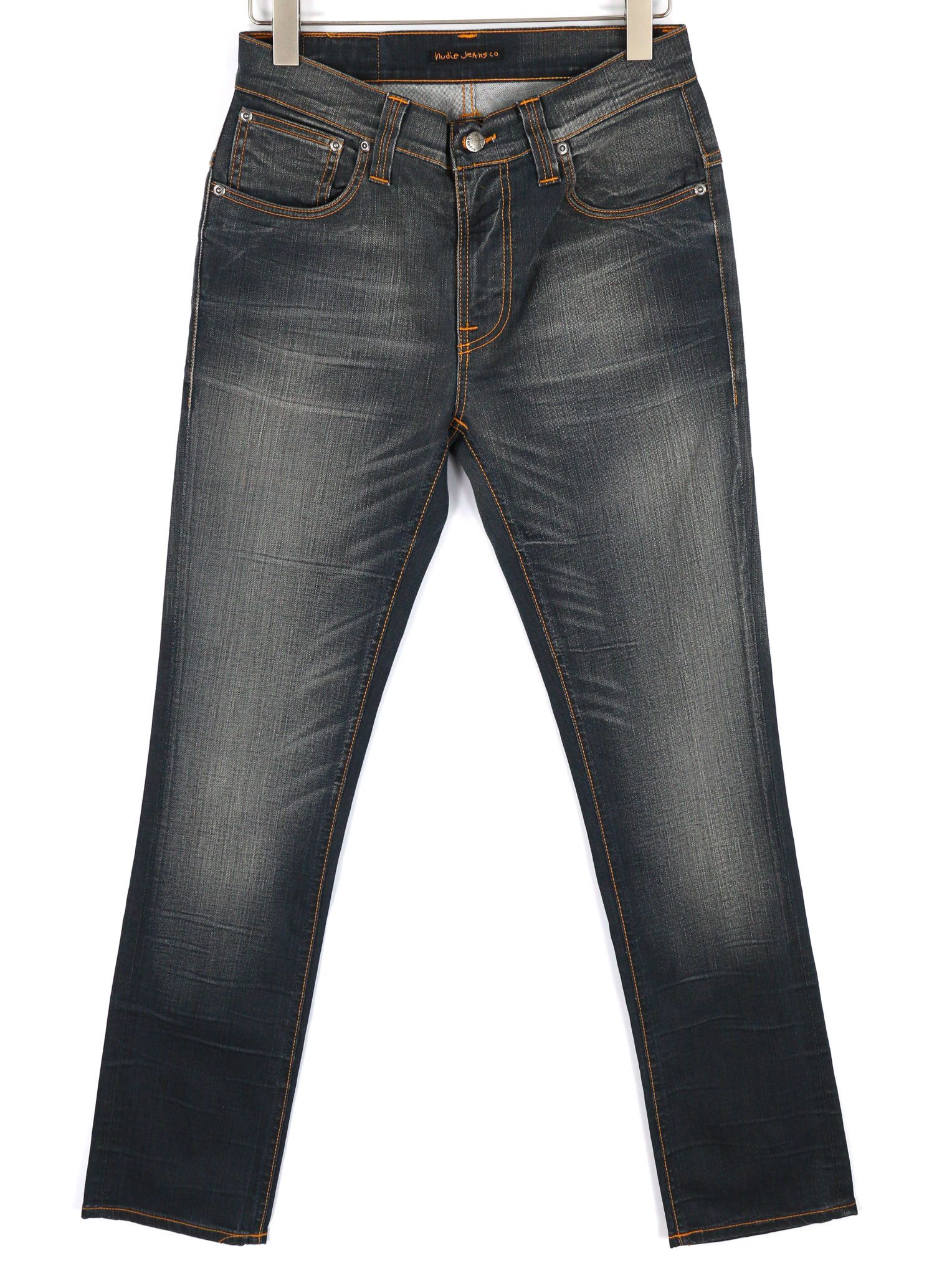 THIN FINN W32/L32 Grey Authent Zip Denim 82704